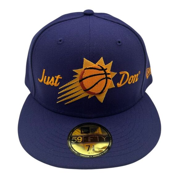 New Era x Just Don Phoenix‎ Suns Hat Cap 7 3/8 Purple 59Fifty NBA Basketball - Picture 1 of 8